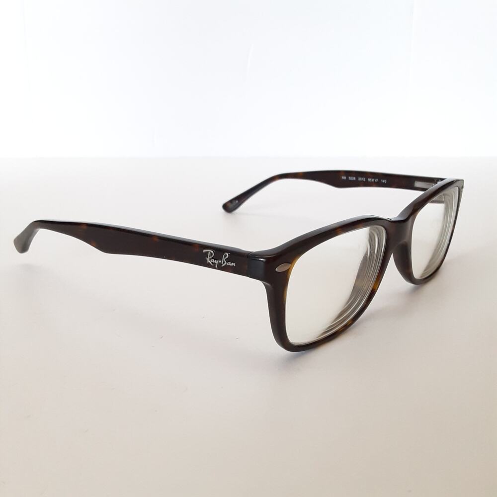 Ray Ban Tortoise Shell Eyeglasses RB 5228 Optics Rectangle Frames ONLY - Picture 3 of 16
